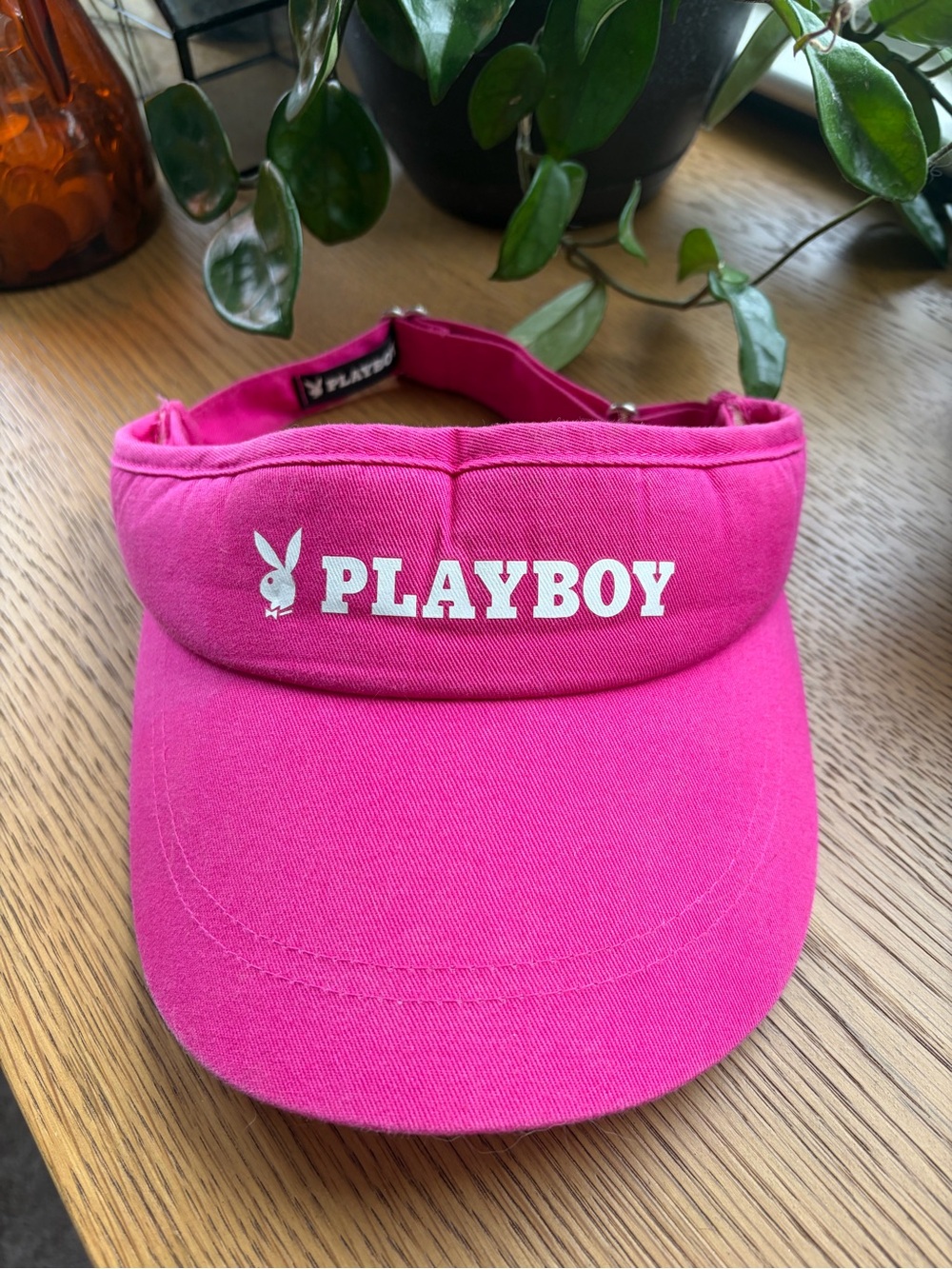Playboy x Missguided Pink Logo Visor